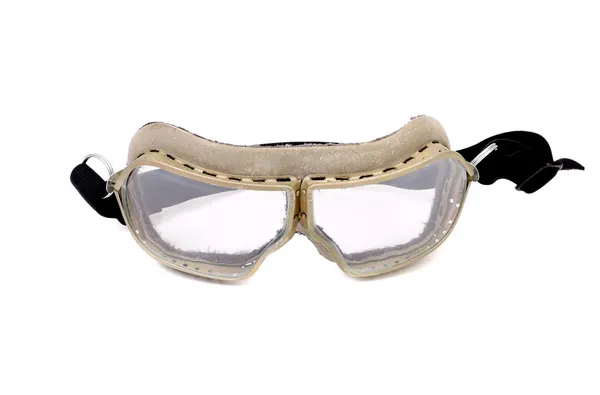 Closeup of white protective glasses. — Stock Photo, Image