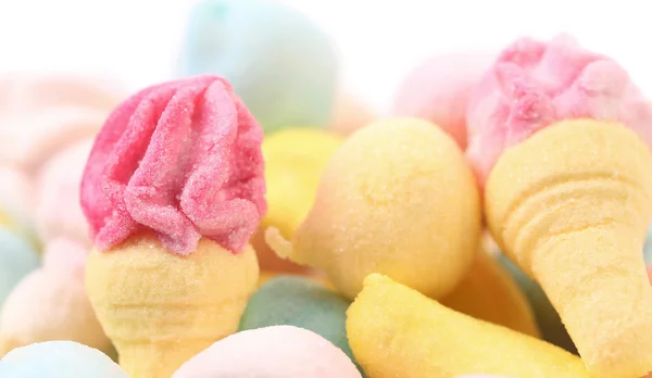 Marshmallow dalam bentuk es krim . — Stok Foto