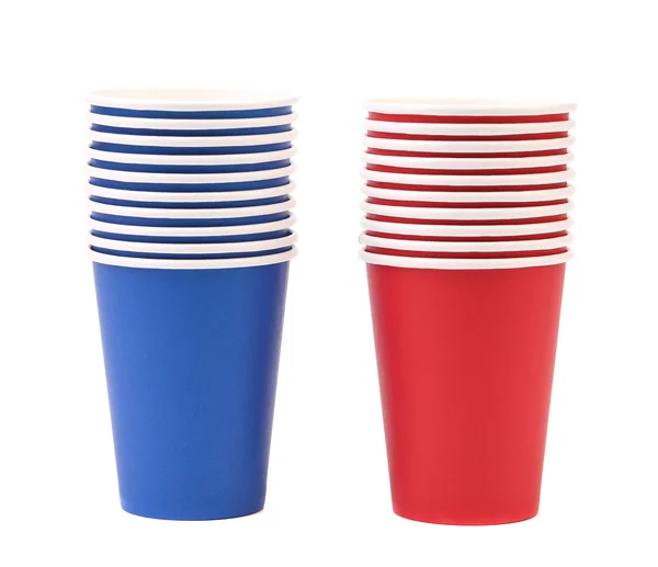 Two colorful paper coffee cup. — Stock Photo, Image