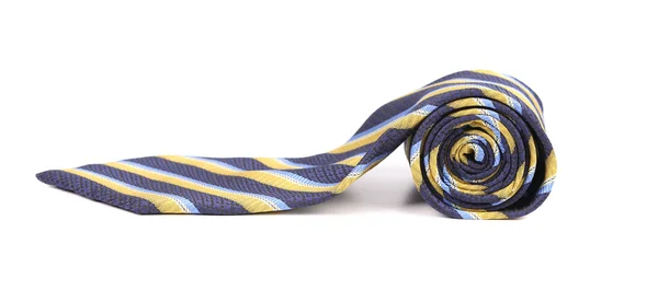 Rolled up stripy necktie — Stockfoto