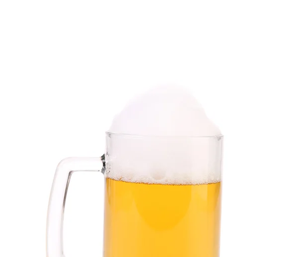 Parte superior de taza de cerveza completa . — Foto de Stock