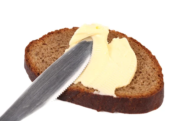 Brown bread and butter. — Stock Photo, Image