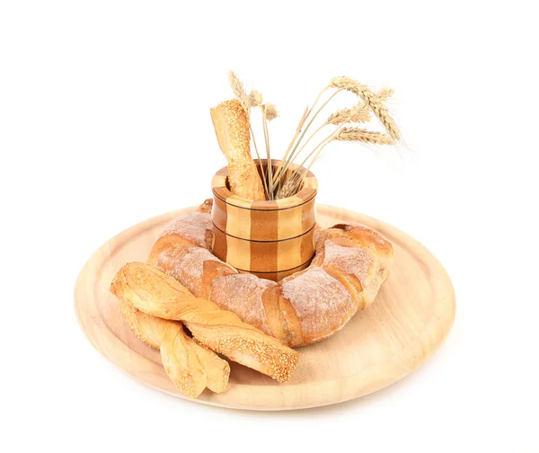 Белый здоровый хлеб . — стоковое фото