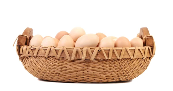 Eggs in basket. — Stock Photo, Image
