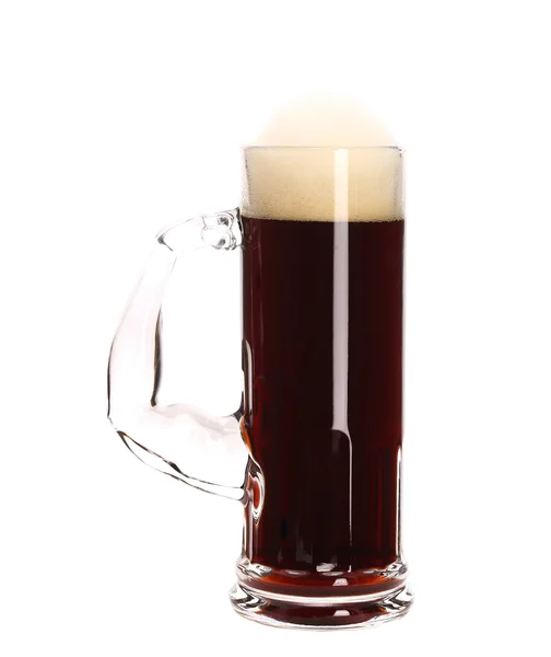 Narrow mug of brown beer. — Stock Photo, Image