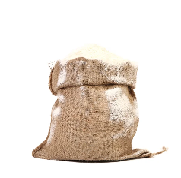 Sack with wheat flour. — Stock Photo, Image