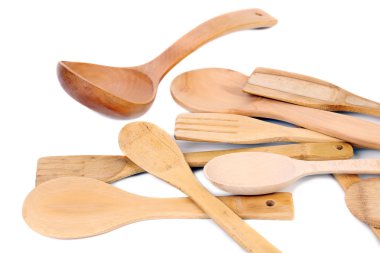 farklı mutfak ahşap mutfak eşyaları bıçakları.