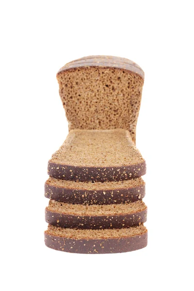 Closeup of sliced brown bread. — Stock Photo, Image