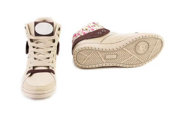 Witte schoenen voor meisjes — Stockfoto