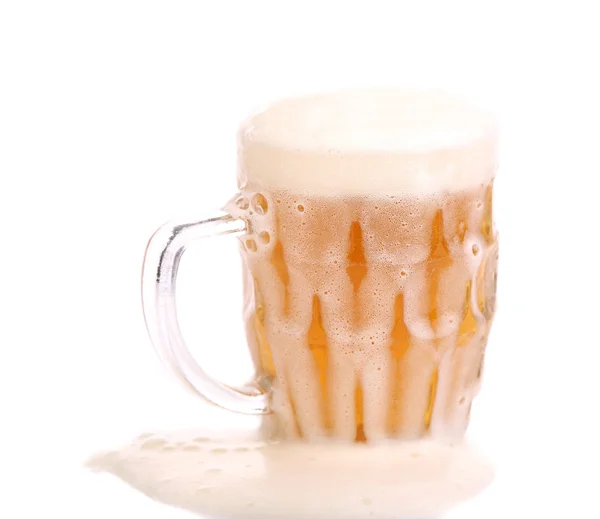 Copo gelado de cerveja leve . — Fotografia de Stock