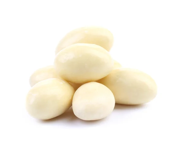 Dragee in white chocolate covered. — Stock Photo, Image