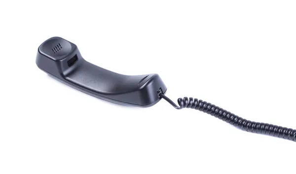 Black telephone handsets. — Stock Photo, Image