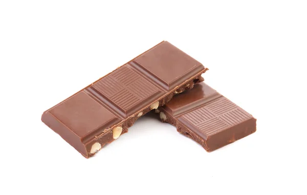 Cuatro trozos de chocolate . — Foto de Stock