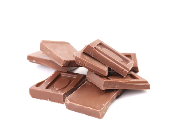 Manojo de barras de chocolate rotas . —  Fotos de Stock