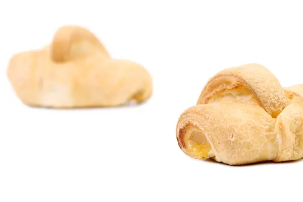 Nahaufnahme von frischen Croissants. — Stockfoto