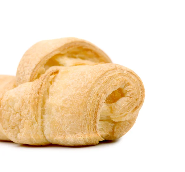 Närbild på färsk croissant. — Stockfoto