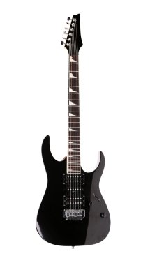 Tam boy siyah elektro gitar