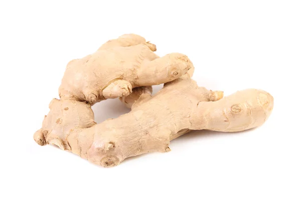 Fresh ginger on a white background — Stock Photo, Image