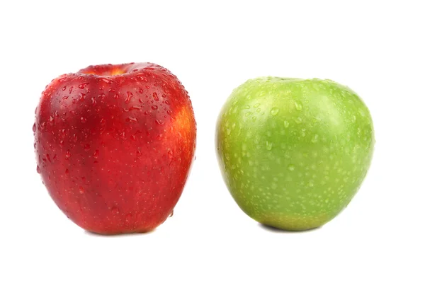 Punaiset ja vihreät omenat. — kuvapankkivalokuva