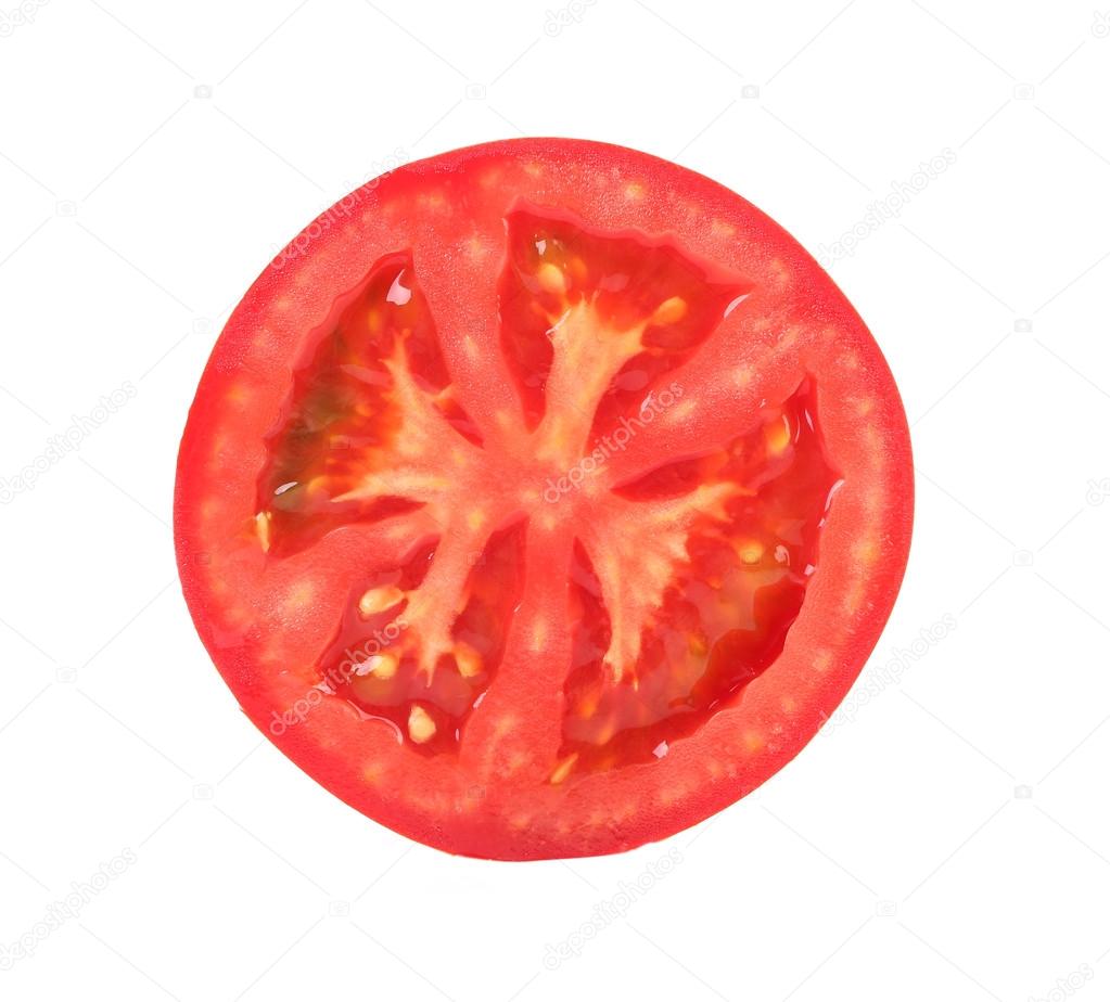 Fresh slice of tomato
