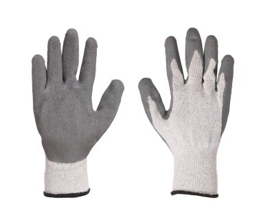 gri kauçuk koruyucu eldivenler
