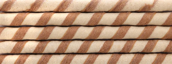 Background of waffle rolls — Stock Photo, Image