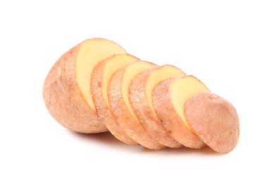 satır patates dilimleri.