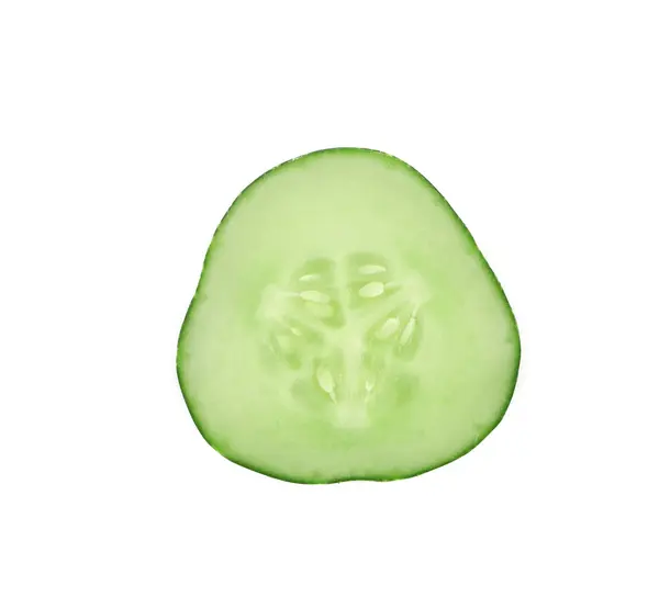 Slice of fresh cucumber. — Stock Photo, Image