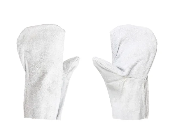 Paar weißer Handschuh. — Stockfoto
