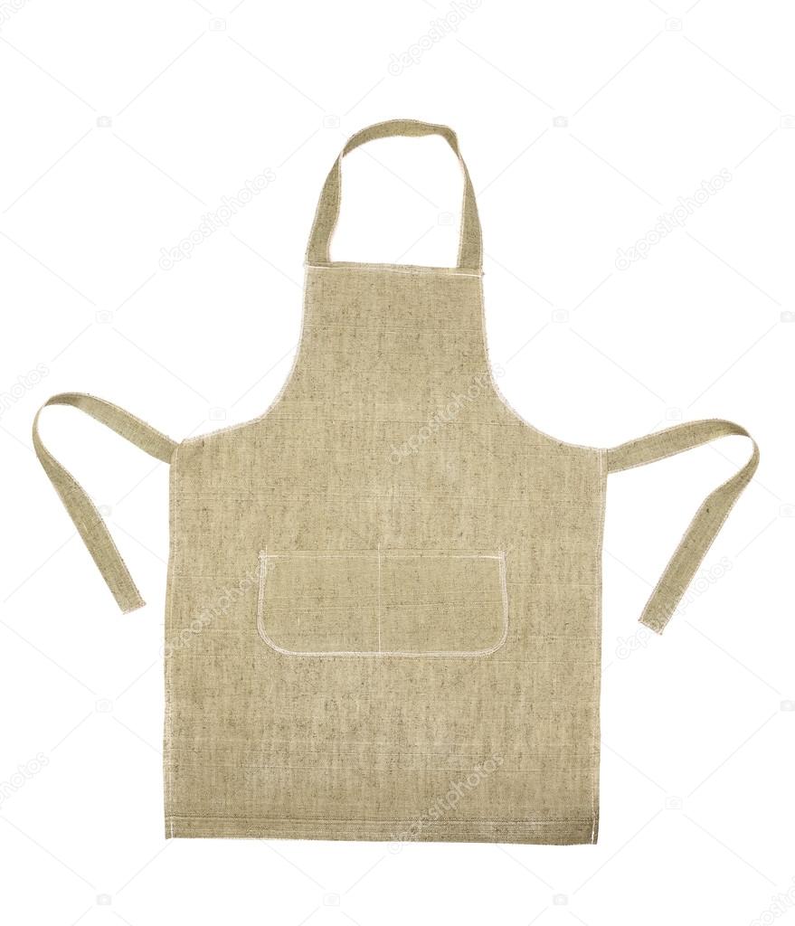 Cooking gray apron.