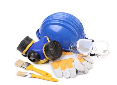 Mavi Sabit kafa eldiven ve araçları