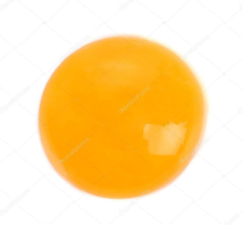 Egg yolk close up