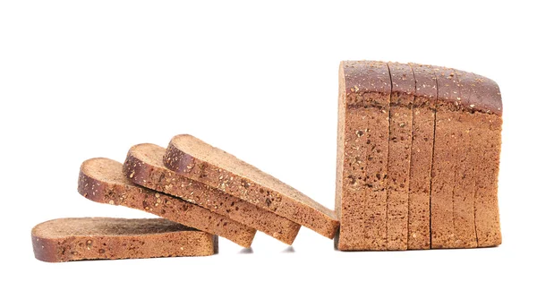 Sliced loaf of brown bread — Stock Photo, Image
