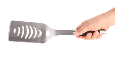 elini tut Barbekü çatal bıçak takımı.