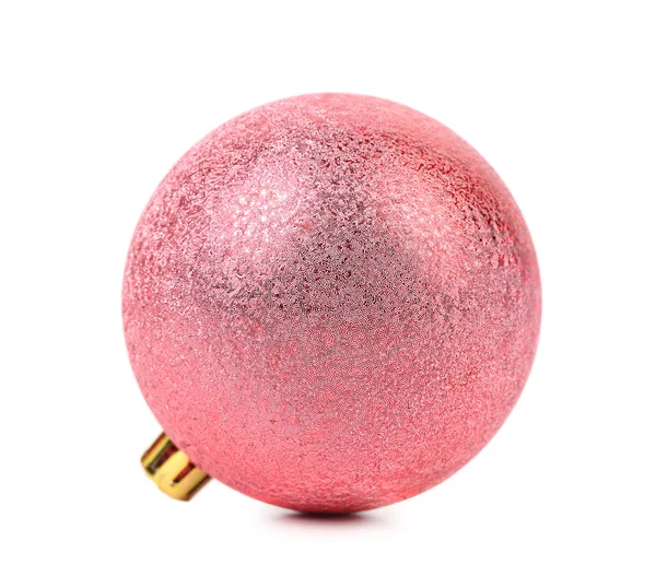 Closeup of pink christmas ball. — Stock Photo, Image
