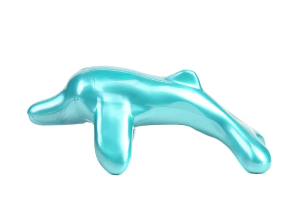 Inflatable toy blue dolphin. — Stock Photo, Image