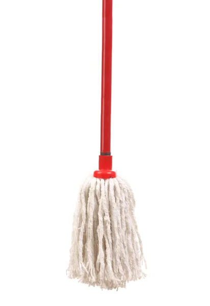 Closeup of red mop for cleaning. — Stock Photo, Image