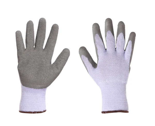 Rubber protective gray glove. — Stock Photo, Image