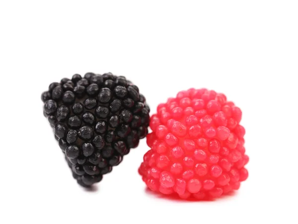 Jelly vruchten in de vorm van bessen close-up — Stockfoto