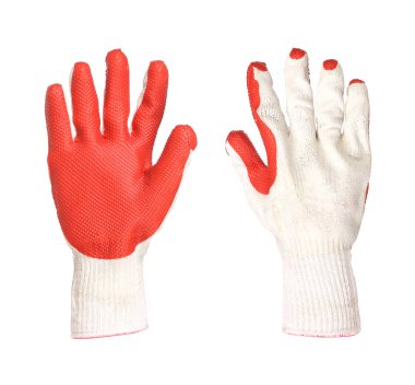 Çift lastik eldiven.