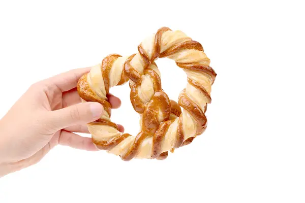 Freshly fancy pretzel baked. — Stock Photo, Image