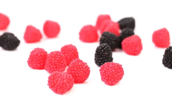 Jelly fruit like blackberry. — Stock Photo, Image