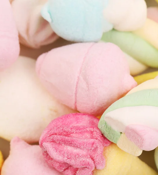 Verschillende kleurrijke marshmallow. — Stockfoto