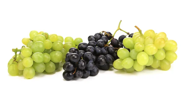 Fekete és zöld érett szőlő. — Stock Fotó