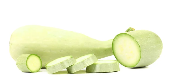 Fresh vegetable marrow and slices. — Stock Photo, Image