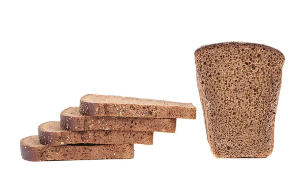 Slices of brown bread — Stock Photo, Image