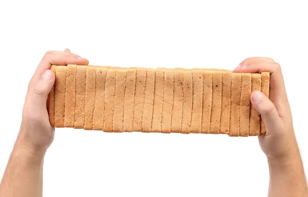 Weißbrot in Scheiben geschnitten — Stockfoto