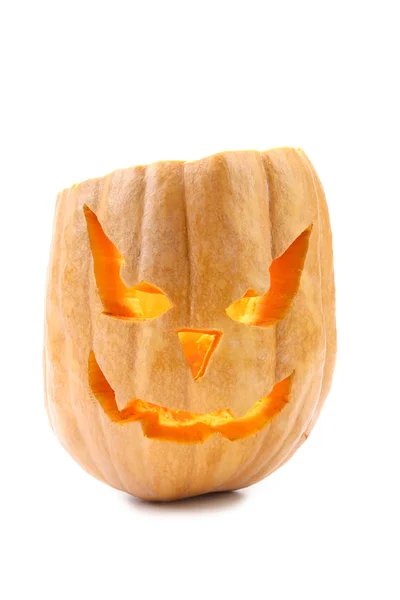 Spooky halloween pumpkin lantern. — Stock Photo, Image