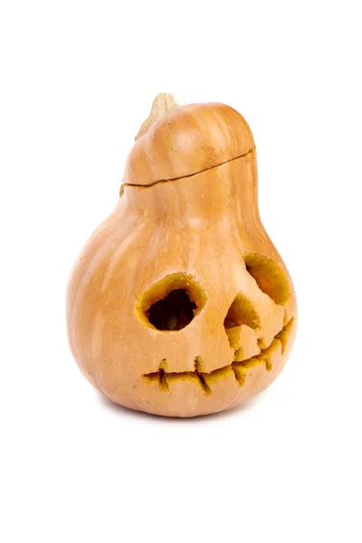 Spooky halloween pumpkin lantern. — Stock Photo, Image