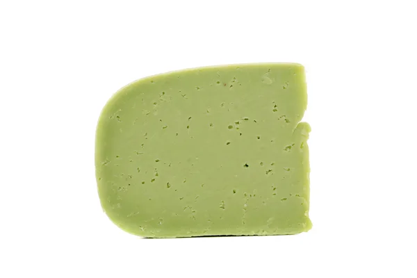 Piece of cheese wasabi. — Stock Photo, Image